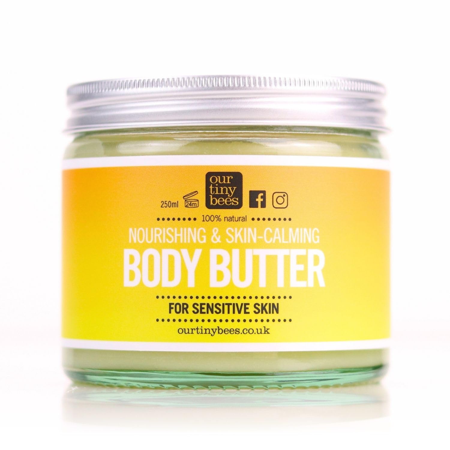 Unscented Body Butter | 100% Natural | Jojoba-Rich for Deep Hydration & Soft Skin | Nourishing skin softening, for prevention and healing of Eczema 250ml. (Unscented)