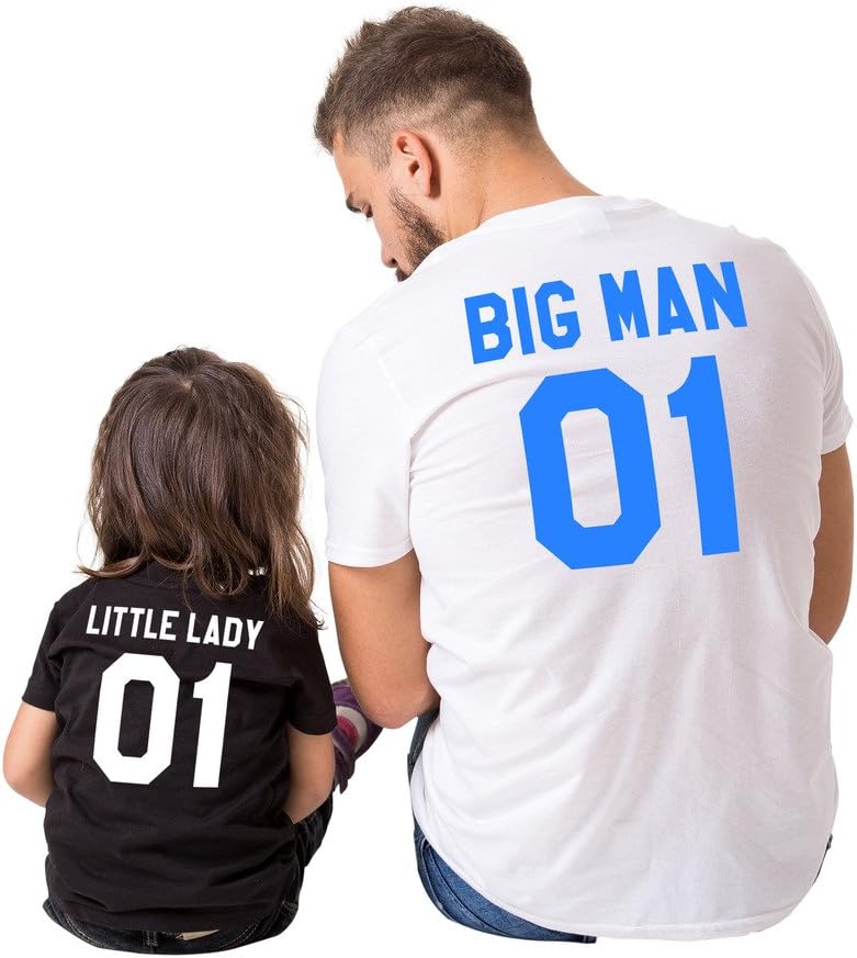 Epic Tees Big Man Little Lady Father Daughter Matching Shirts