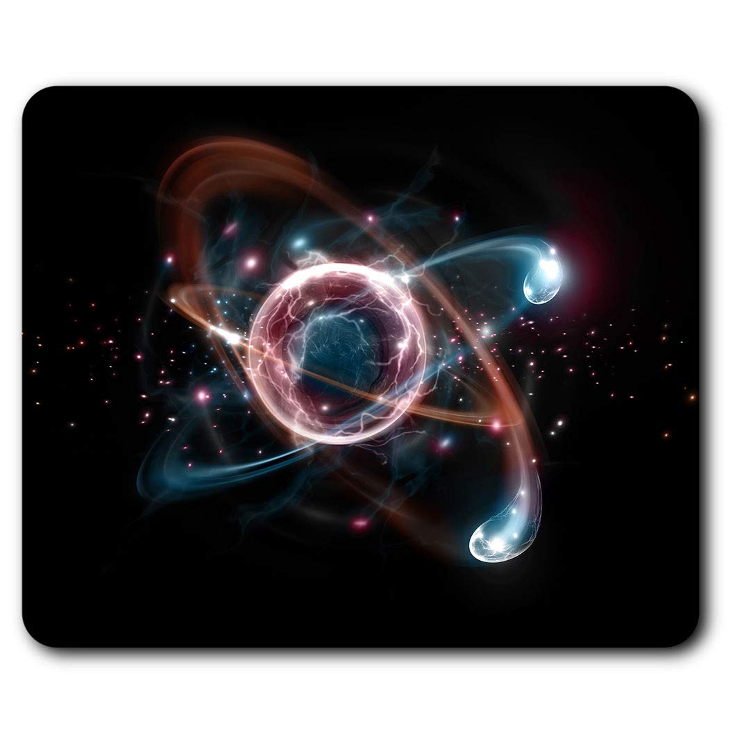 Destination Vinyl Ltd Comfortable Mouse Mat - Atomic Particles Science Physics 23.5 x 19.6 cm (9.3 x 7.7 inches) for Computer & Laptop, Office, Non-slip Base - RM12393