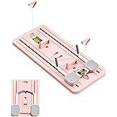 Pilates Board Reformer Set, Multifunctional Pilates Reformer Machine, Foldable Automatic Rebound Ab Roller Wheel Training Boa