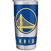 Rico Industries NBA Basketball 20oz Stainless Steel Tumbler with Lid - Great For Coffee, Tea, Water or Cocktails