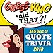 2018 Guess Who Said that Boxed Calendar: 365 Days of Quote Trivia by 