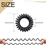Sularpek 12 Pcs Spiral Hair Ties MultiColor No Crease Plastic Ponytail Holders view 2