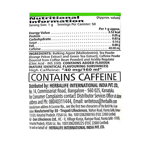 HERBALIFE NUTRITION Herbalife Afresh Energy Drink Mix (Ginger, 50 g