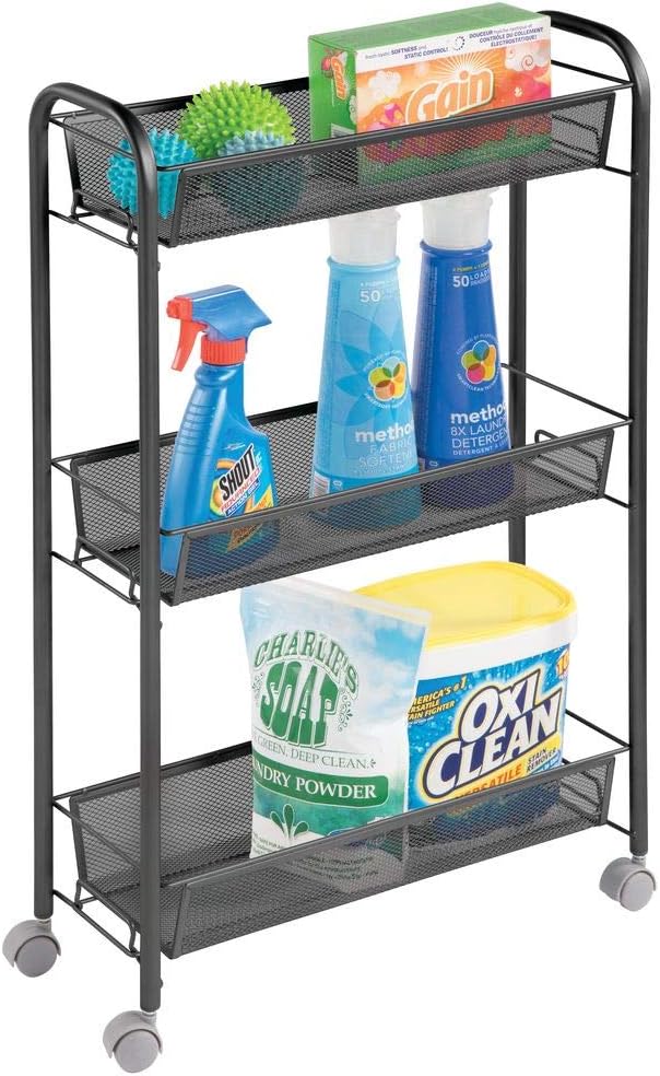 Amazon.de: mDesign mobiler Transportwagen für den Waschraum – kompaktes