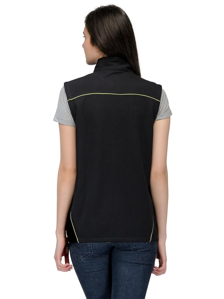 scott sleeveless jacket women's withzip black