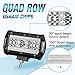 LED Pods, OFFROADTOWN 5'' 168W QUAD Row LED Light Bar Spot Flood Combo Beam Off road Driving Fog lights Waterproof LED Cubes OSRAM Work Light for Truck Jeep Motorcycle Boat