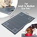 Cavalier Pets, Bowl Mat for Cat and Dog, Silicone Non-Slip Absorbent Waterproof Dog Food Mat, Easy to Clean, Unique Paw Design