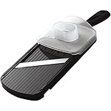 Kyocera Advanced Ceramic Adjustable Mandoline Vegetable Slicer w/ Handguard-Black