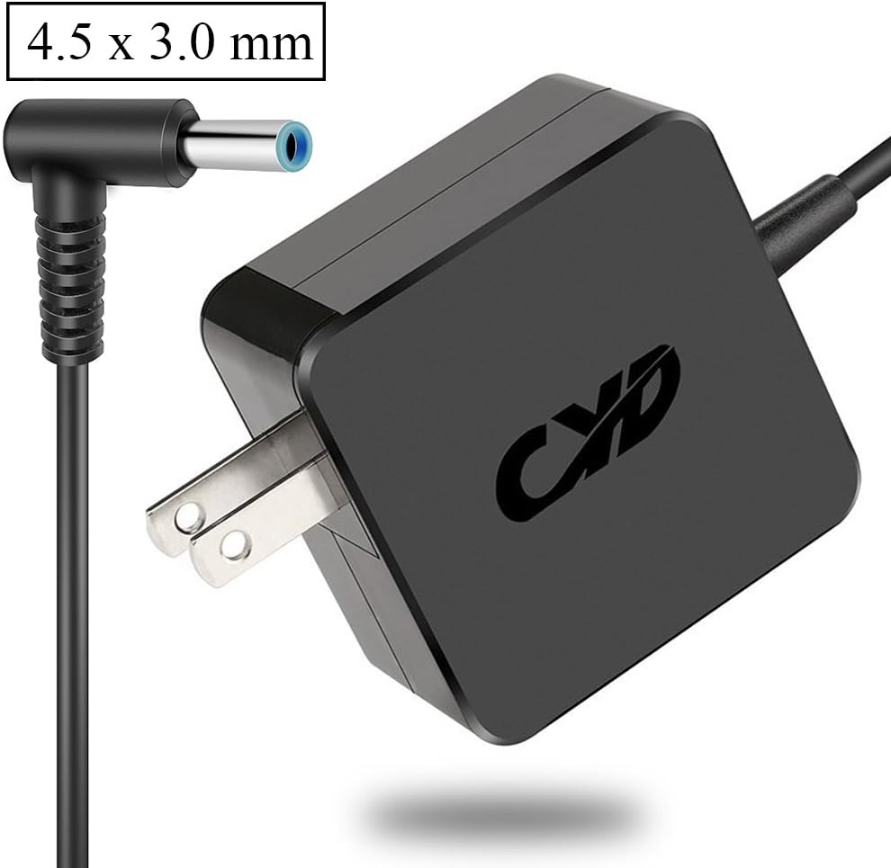 CYD 65W 19.5V 3.33A Laptop Power Cord Compatible for HP Laptop Charger 250 255 709985-002 710412-001 EliteBook 725-G3 745-G3 820-G3 Pavilion 15-P076SA 15-P077SA 15-P078SA EliteBook 1040 G3 x360