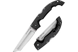 COLD STEEL XL Voyager 5.5" AUS10A Tanto Point Razor-Sharp Blade 6.75" Griv-Ex Handle Everyday Carry Tactical Folding Knife w/Tri-Ad Lock