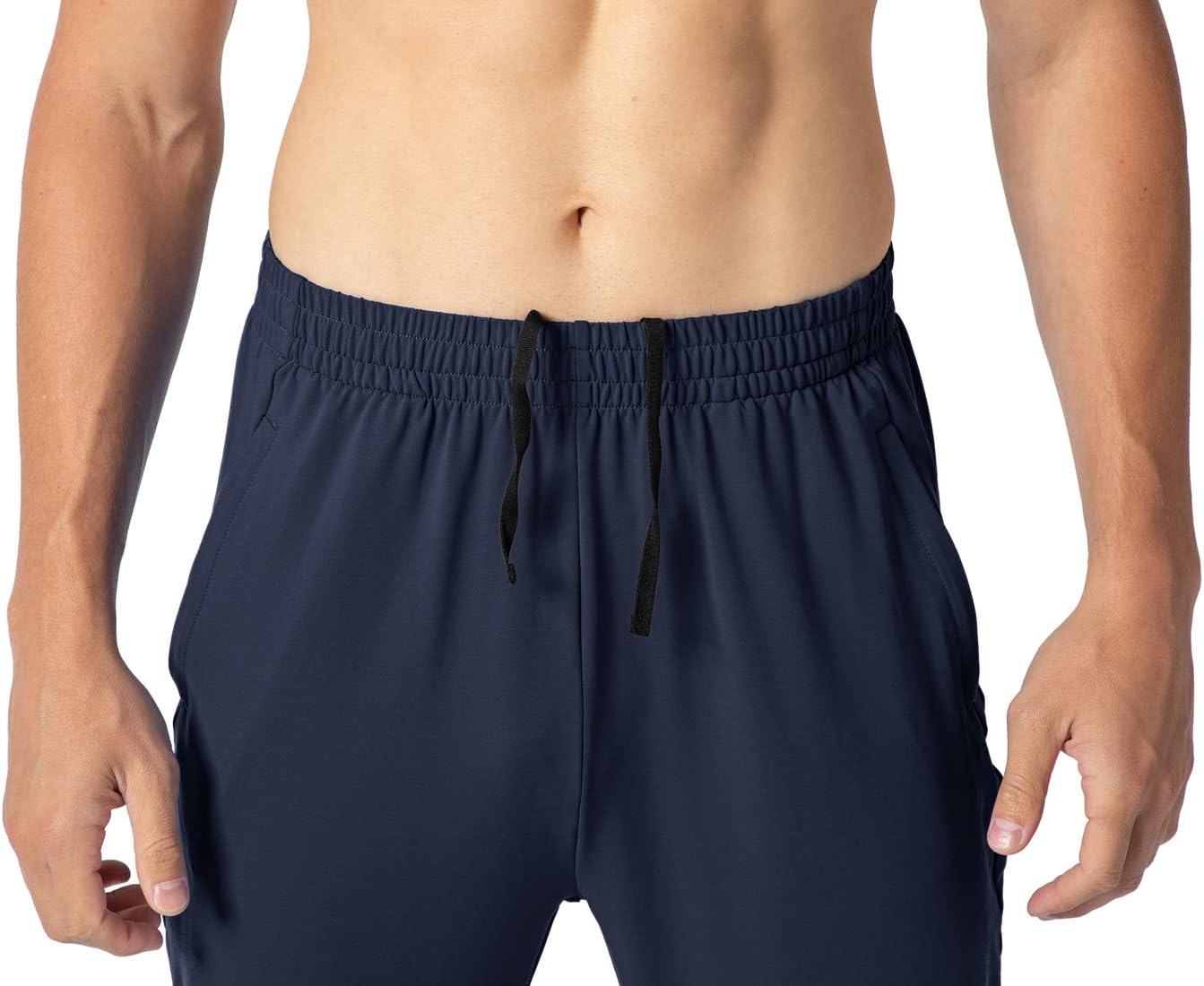 JHMORP Men's Workout Athletic Pants Lightweight Training Running Jogger Pants with Zipper Pockets : Clothing