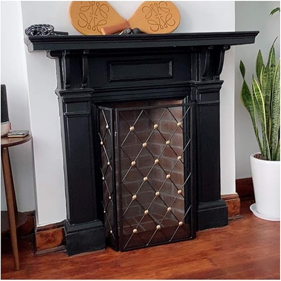 Pantalla de la Chimenea Hogar Panel de Fuego Plegable, Valla de