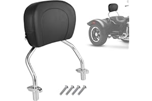 DSISIMO Detachable Passenger Backrest Sissy Bar With Back Rest Pad Compatible with for Harley Freewheeler FLRT 2015-2025 Road