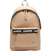 Lacoste Unisex Neocroc Seasonal Backpack, Tape Viennois Beige, One Size