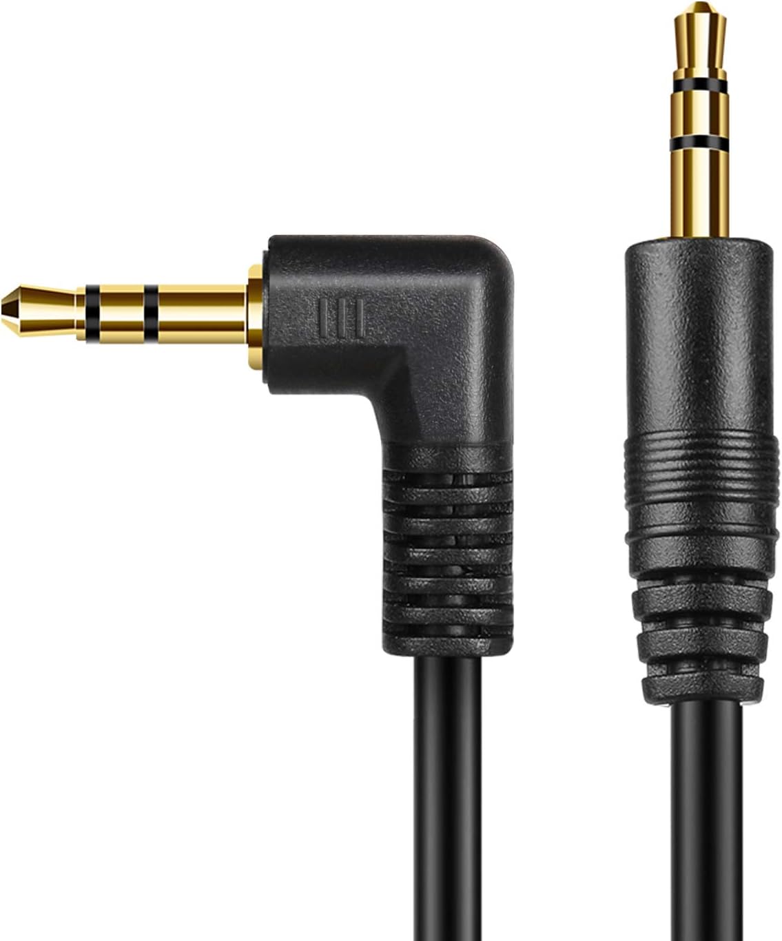 TNP Audio Cable 3.5mm Right Angle (6FT) Male to Male Gold Plated AUX Auxiliary Headset Jack Adapter TRS Cord for Bose Sony Headphones Cord Replacement iPhone iPod iPad Computer Portable Speaker Car - Image 5