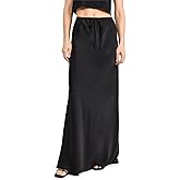 WAYF Women's Drawstring Maxi Skirt