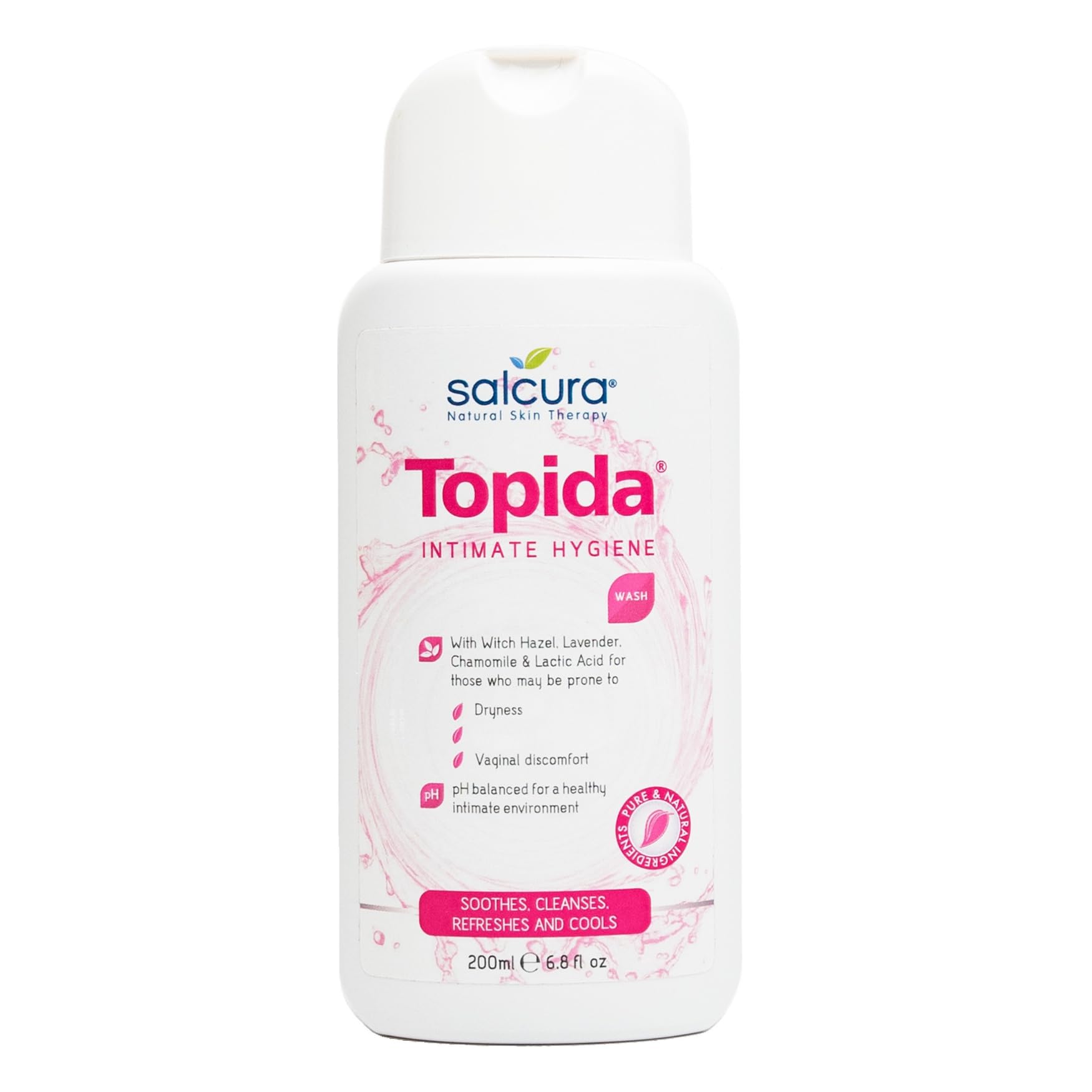 Topida Intimate Hygiene Wash - Soothing and Refreshing Care for Intimate Health 150ml - pH Balanced with Lactic Acid and Vitamin E
