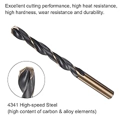 uxcell 6pcs Jobber Drill Bits 9.5mm Black Nitride