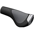 Ergon GP1 Evo Ergonomic Wing Grips | Comfort Grip for Touring, E-Bikes & Commuting | Made in Germany with Dual Rubber Durometers & Forged Aluminum Clamps | Small, Large, Twist Shift