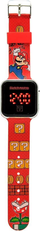 Kids Euroswan- Reloj LED Super Mario, Multicolor (GSM4107)