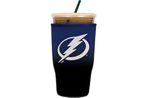 Sok It JavaSok NHL Iced Coffee & Cold Soda Insulated Neoprene Cup Sleeve (Tampa Bay Lightning, Large: 30-32oz)