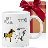 CATABUBU Novelty Officiant Gifts - Funny Wedding Mugs, Best Officiant Ever Gifts from Couple, Bride Groom Thank You Mugs