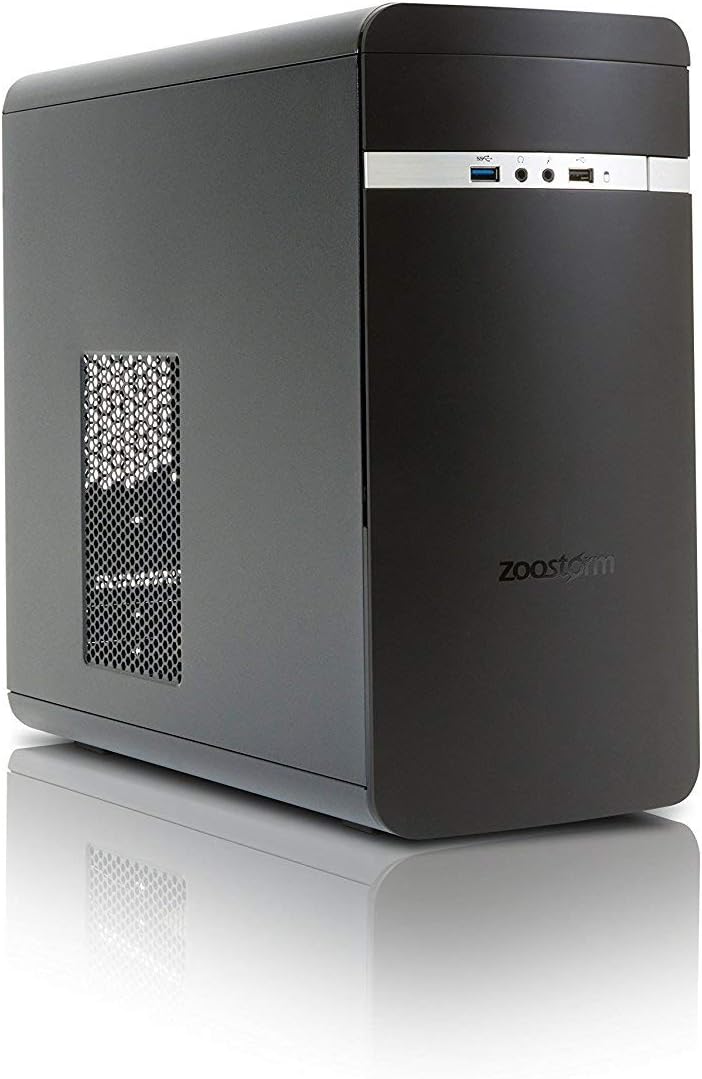 Zoostorm Elite Desktop PC - (Black) (AMD Ryzen 7 2700X 3.7 GHz, 8 GB RAM, 240 GB SSD, Integrated Radeon R5 Graphics, Windows 10 Pro)