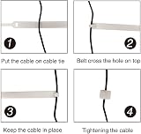 YIXISI 50Pcs 6-Inch Reusable Cable Straps White Nylon Hook Loop Tie view 4