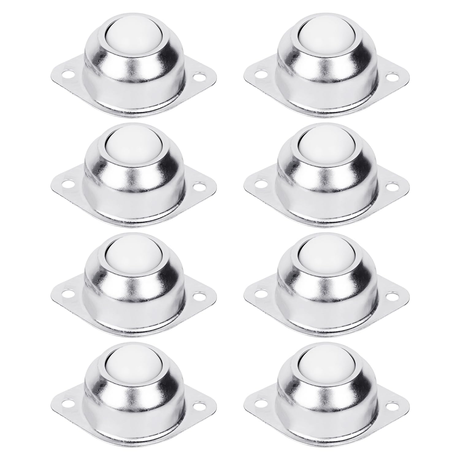 XMNIVATE Pack of 8 Ball Casters, Nylon Heavy Duty Castors, Mini Furniture Castors, Ball Casters for Small Kitchen Appliances, Mini Swivel Castors, Furniture Transport Wheels, Ball Bearings