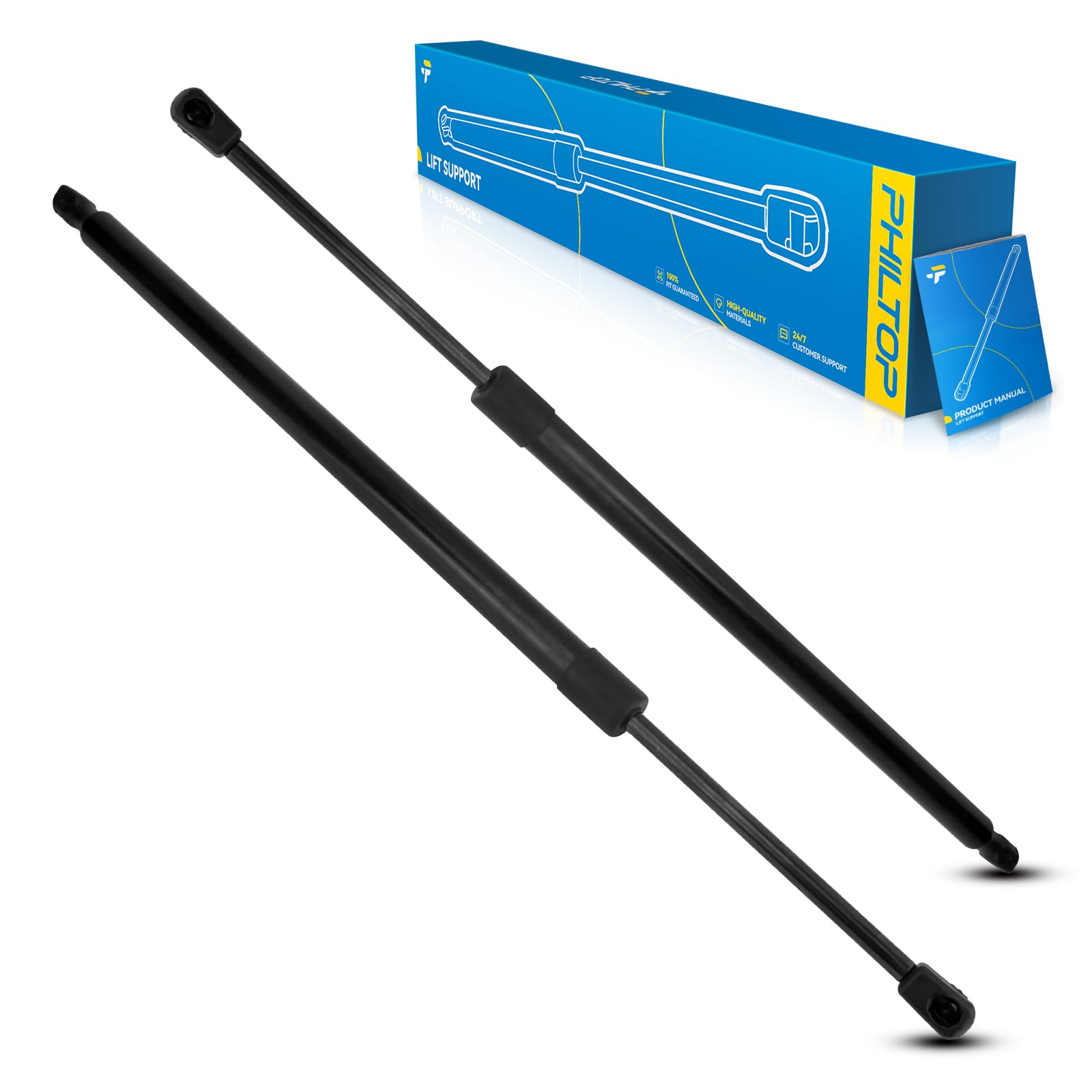 Photo 1 of **DAMAGED TIP SEEN IN PHOTO**PHILTOP Trunk Struts Rear Hatch Replacement Lift Support, Fit for 2010-2016 Equinox, Replace# SG230136 25800491, 25800492, 23408401, 84131448, 84131447, 568845, 687628, 2pcs