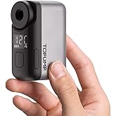 TOPUMP Tiny Pump Mini Bike Tire Pump with Gauge, 120PSI Portable Electric Bicycle Air Pump, Auto Stop, Type-C Rechargeable Battery with Presta and Schrader Valve