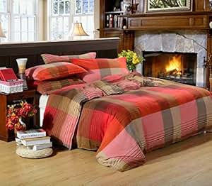 Amazon.com: H&C 100% Cotton with Sanding Fabric Thicken 4