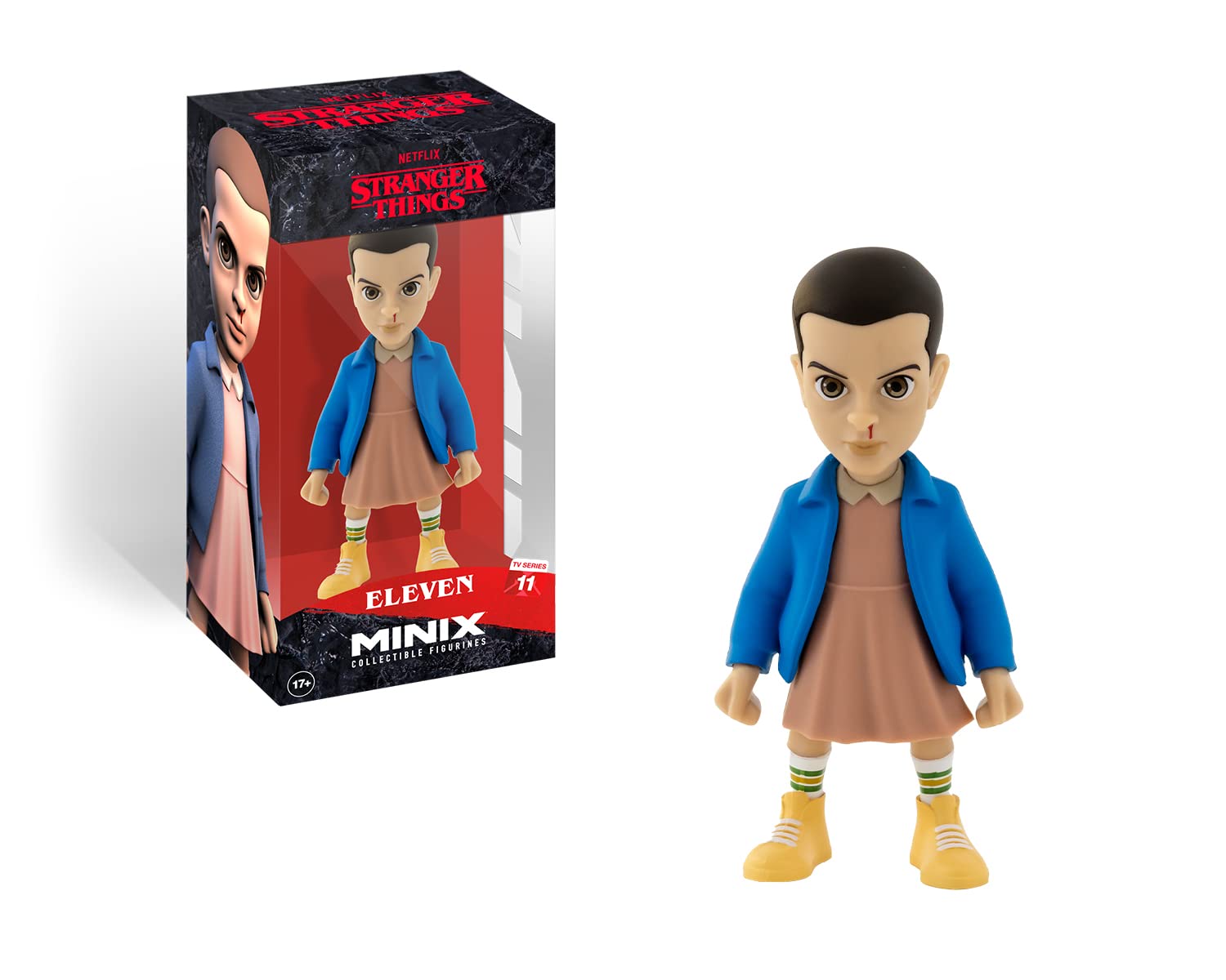MINIX Bandai Stranger Things Eleven Model | Collectable Eleven Figure | Bandai Stranger Things Merchandise Range