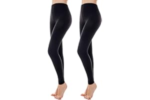 LANBAOSI 2 Pack Thermal Leggings for Women Cold Weather Fleece Lined Long John Pants Winter Underwear Base Layer Bottoms