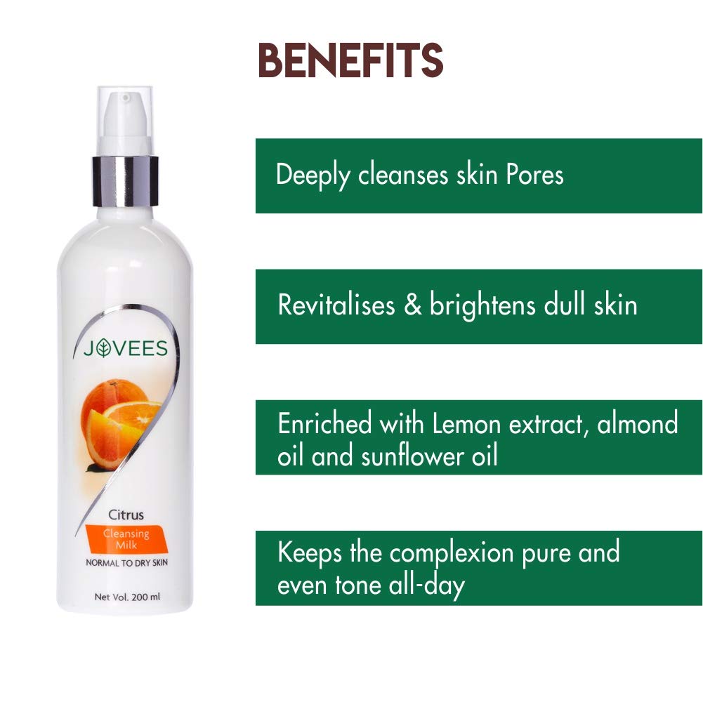 jovees cleansing milk for dry skin