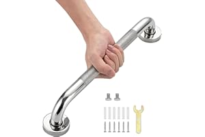 Bathroom Grab Bar, Stainless Steel 1" Diameter Anti-Slip Handicap Grab Bar Support Shower Rail Senior Handrail Shower Safety 