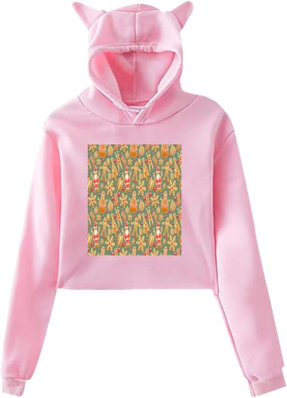pink cat hoodie with ears
