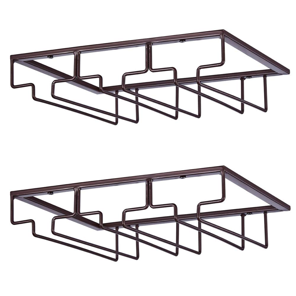 Best Wine Glass Rack Under Cabinet Bronze