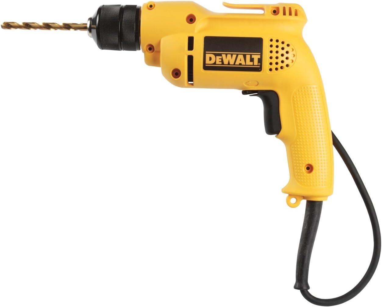 DEWALT D21008K HeavyDuty 6 Amp 3/8Inch Drill Kit with Keyless Chuck