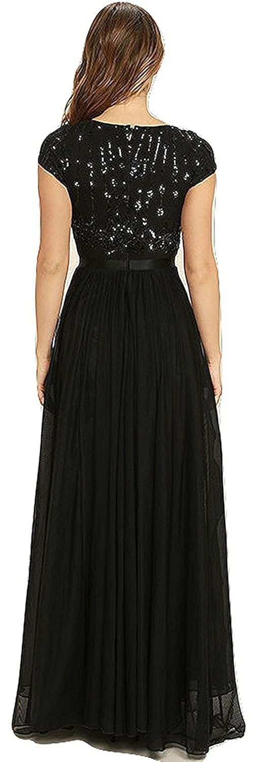 royal export women's a-line maxi dress (seq_l_black_large)