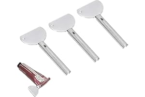 3Pcs Stainless Steels Metal Tube Squeezer Keys Salon Manual Toothpaste Tube Squeezers, Aids Accessories (Silver)