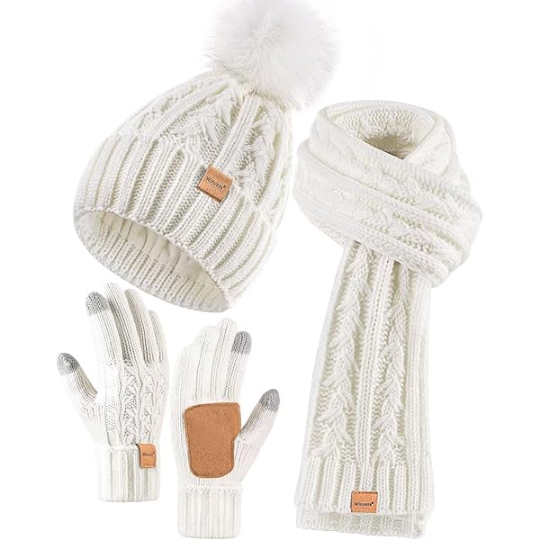 Set De Bufanda De Gorro De Punto Sombreros Cálidos De Invierno Para Hombr Para Mujer, Gorra De Cráneo Forrada De Vellón, Suave Acogedor 2024 De 10,06 € | DHgate