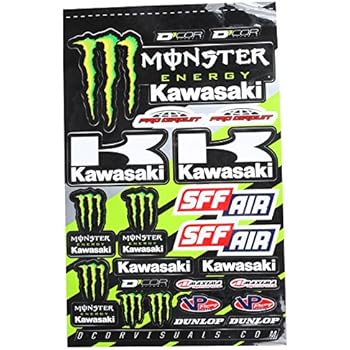 D'cor Visuals 40-20-116 Kawasaki Decal Sheet