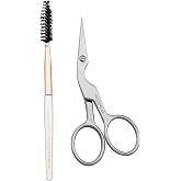 Tweezerman Eyebrow Shaping Scissors &amp; Brush Stainless Steel