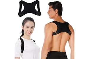 PAECEIONI Posture Corrector for Women, Breathable Back Brace Posture Corrector, Adjustable Back Support Brace, Posture Corrector for Men, Back Straightener Posture Corrector, Relief for Neck, Shoulder Pain