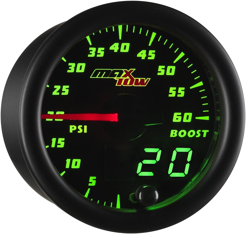 MaxTow60 PSI Boost Gauge by MaxTow