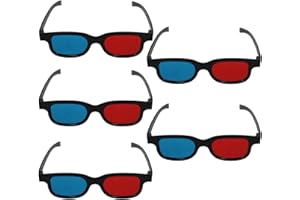 3D Glasses, Red Red Blue 3D Glass for Movie Game DVD Video TV