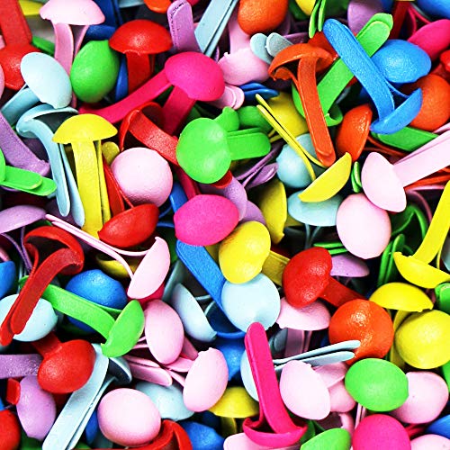 Yexpress 600 Pcs Colorful Mini Brads,Metal Brad Paper Fastener for Scrapbooking Craft DIY Paper, Random Colors - Thumbnail 3