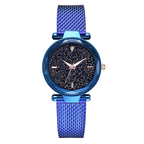 LUCAMORE Fashion Analogue Quartz Watches Mesh Stainless Steel Band